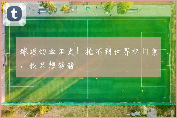 球迷的血泪史！抢不到世界杯门票，我只想静静